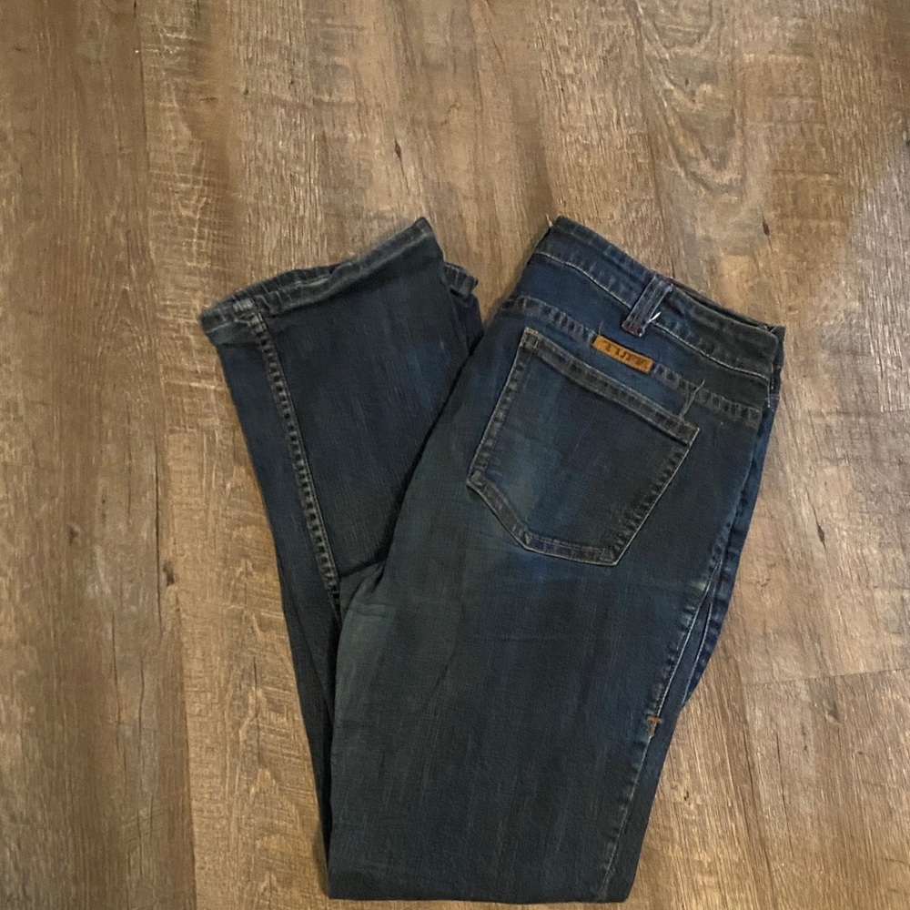 Cowgirl Tuff Men's Dark Blue Straight Jeans